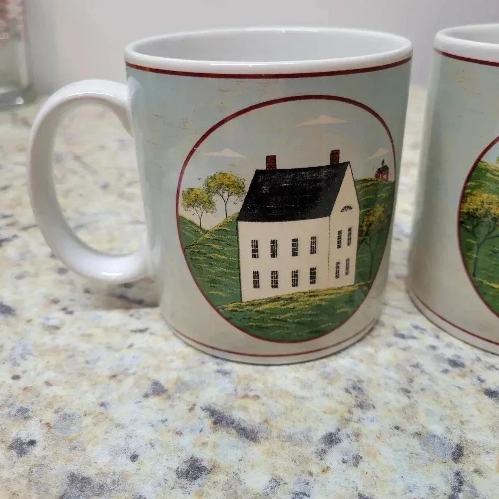 2 Sakura Brandon House Country Life Decorative Coffee Mugs-Warren Kimble